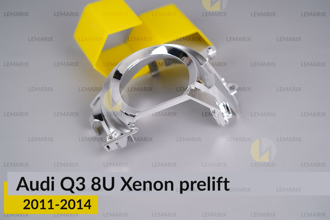Хромована маска лінзи Audi Q3 8U Xenon (2011-2014) дорест права