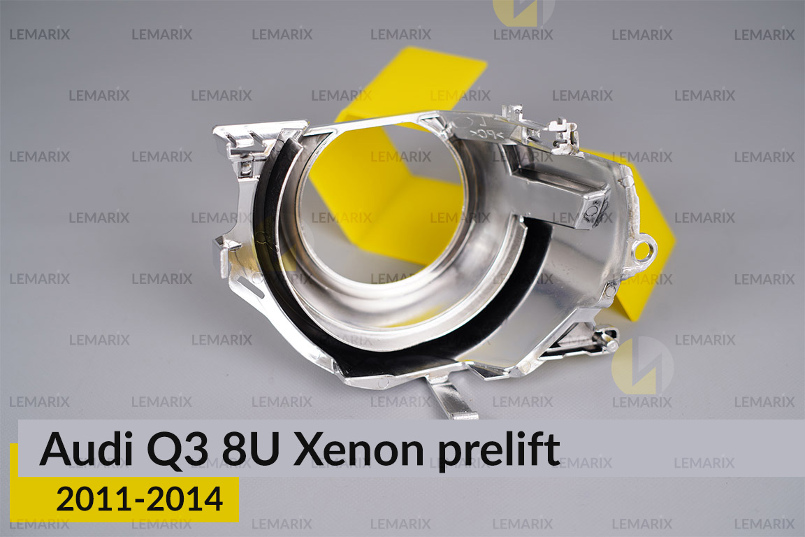 Хромована маска лінзи Audi Q3 8U Xenon (2011-2014) дорест права
