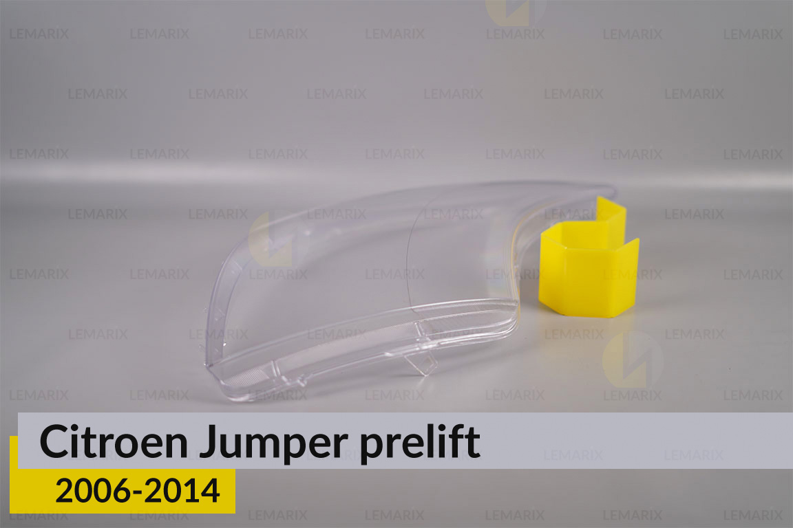 Скло фари Citroen Jumper (2006-2014) дорест праве