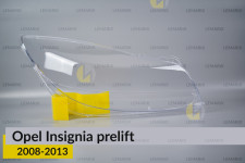 Скло фари Opel Insignia (2008-2013) дорест праве