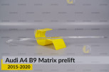 Світловод фари Audi A4 B9 Matrix (2015-2020) дорест довгий правий