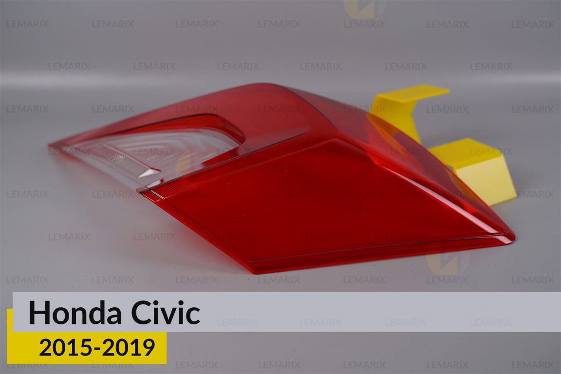 Скло заднього ліхтаря зовнішнє в крилі Honda Civic (2015-2019) ліве