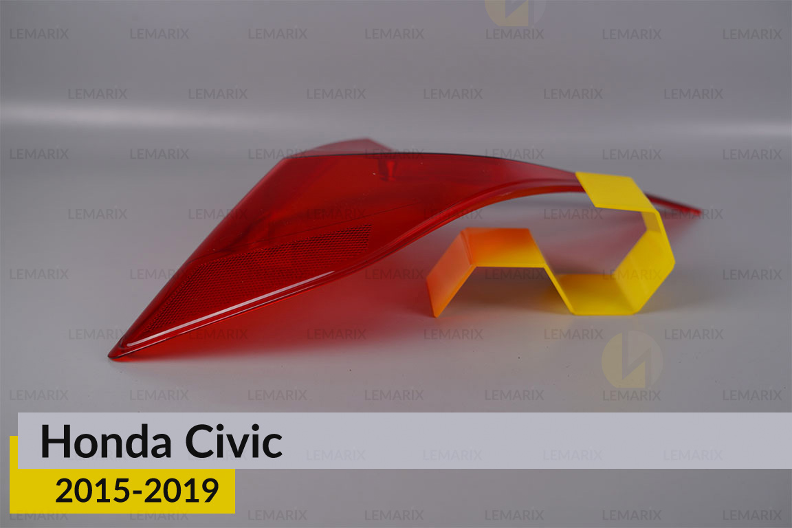 Скло заднього ліхтаря зовнішнє в крилі Honda Civic (2015-2019) ліве