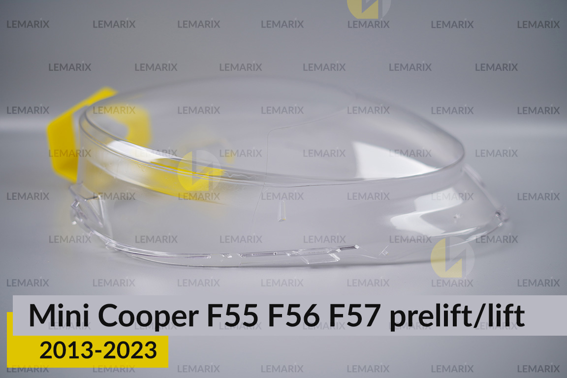 Скло фари Mini Cooper Hatch Cabrio F55 F56 F57 (2013-2023) дорест/рест ліве