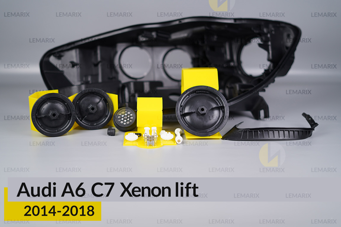 Сервісний комплект корпуса фар Audi A6 C7 Xenon (2014-2018) рест лівий