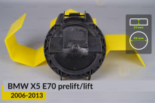 Кришка ковпак заглушка фари BMW X5 E70 (2006-2013) дорест/рест ліва/права