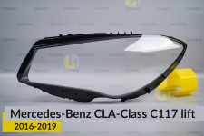Скло фари Mercedes-Benz CLA-Class C117 (2016-2019) рест ліве