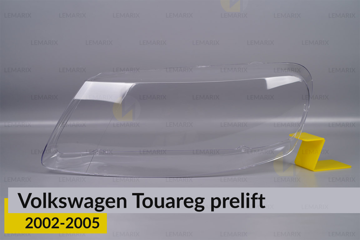 Скло фари VW Volkswagen Touareg (2002-2005) дорест ліве