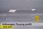 Скло фари VW Volkswagen Touareg (2002-2005) дорест ліве