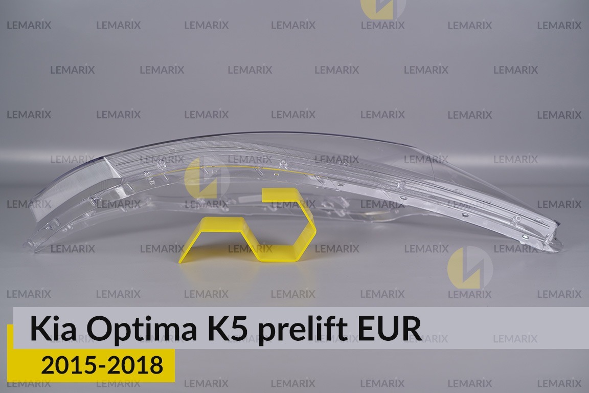 Скло фари KIA Optima K5 EUR (2015-2018) дорест праве