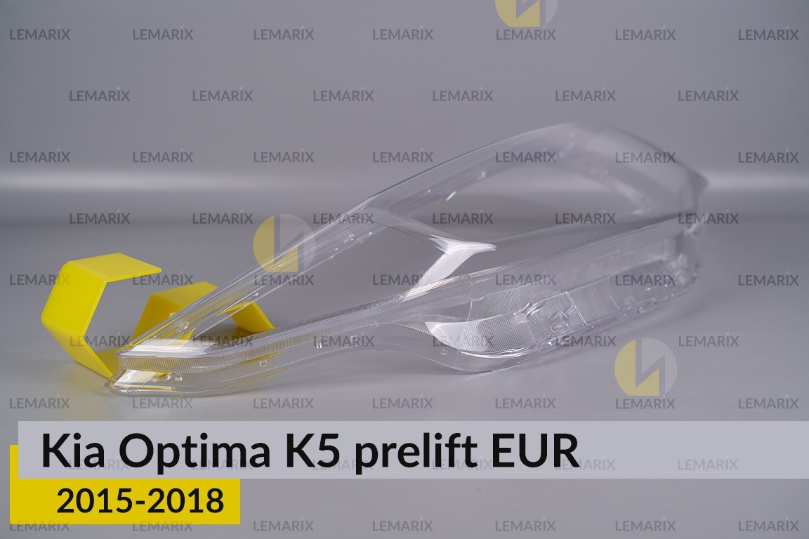 Скло фари KIA Optima K5 EUR (2015-2018) дорест праве