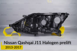 Корпус фари Nissan Qashqai J11 Halogen (2013-2017) дорест лівий