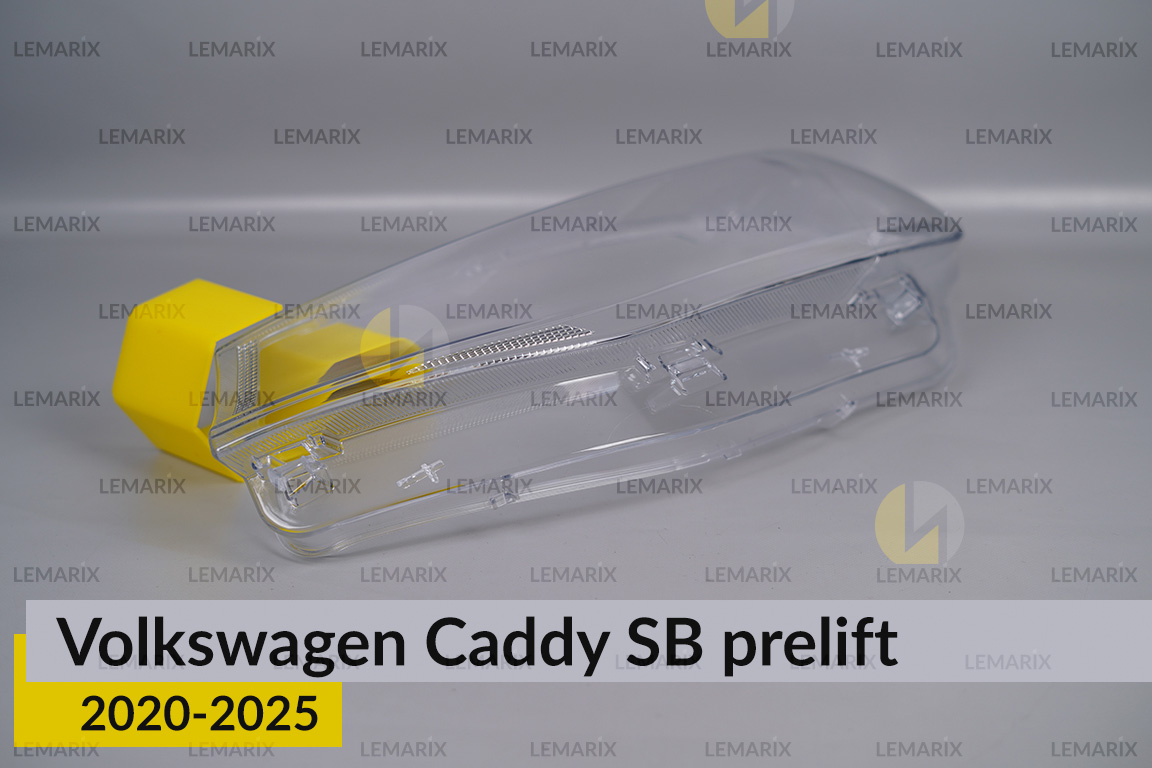 Скло фари VW Volkswagen Caddy SB (2020-2026) дорест ліве