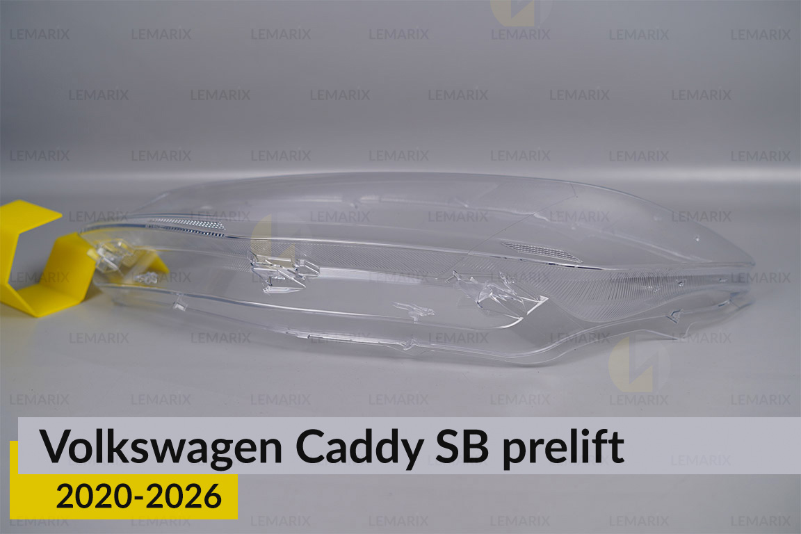 Скло фари VW Volkswagen Caddy SB (2020-2026) дорест ліве