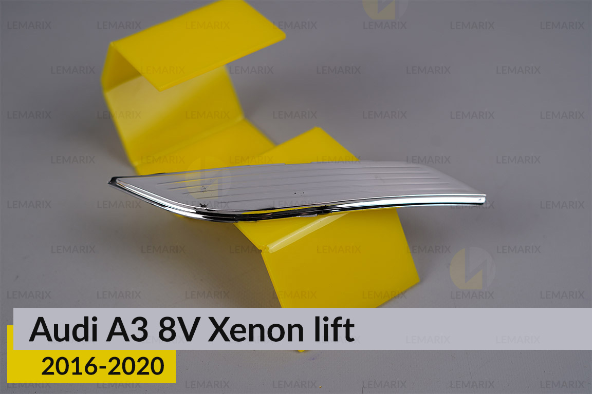 Хромований декор боковий Audi A3 8V Xenon (2016-2020) рест лівий