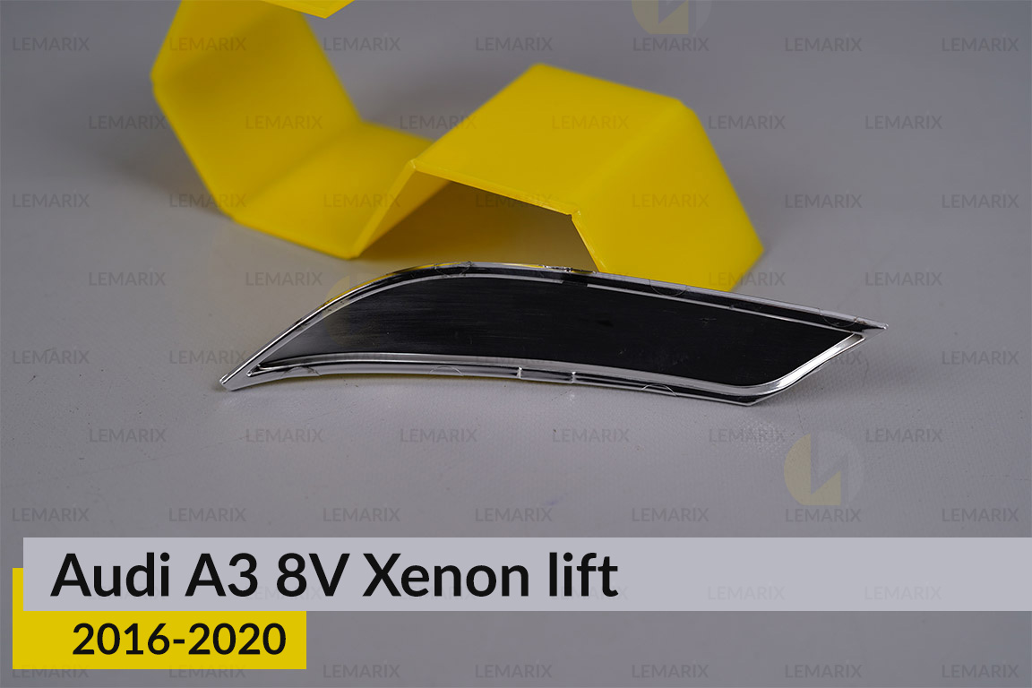 Хромований декор боковий Audi A3 8V Xenon (2016-2020) рест лівий