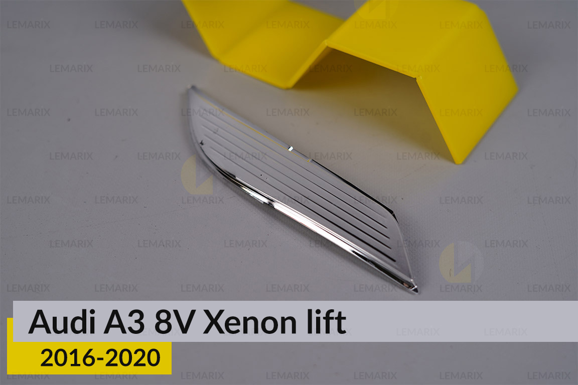 Хромований декор боковий Audi A3 8V Xenon (2016-2020) рест лівий