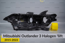 Корпус фари Mitsubishi Outlander 3 Halogen (2015-2022) 2 рест лівий