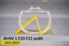 Кільце світловод фари BMW 1 F20 F21 (2011-2015) дорест мале внутрішнє angel eyes ліве/праве