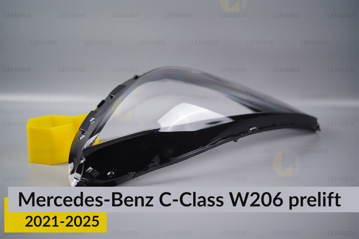 Скло фари Mercedes-Benz C-Class W206 (2021-2025) дорест ліве
