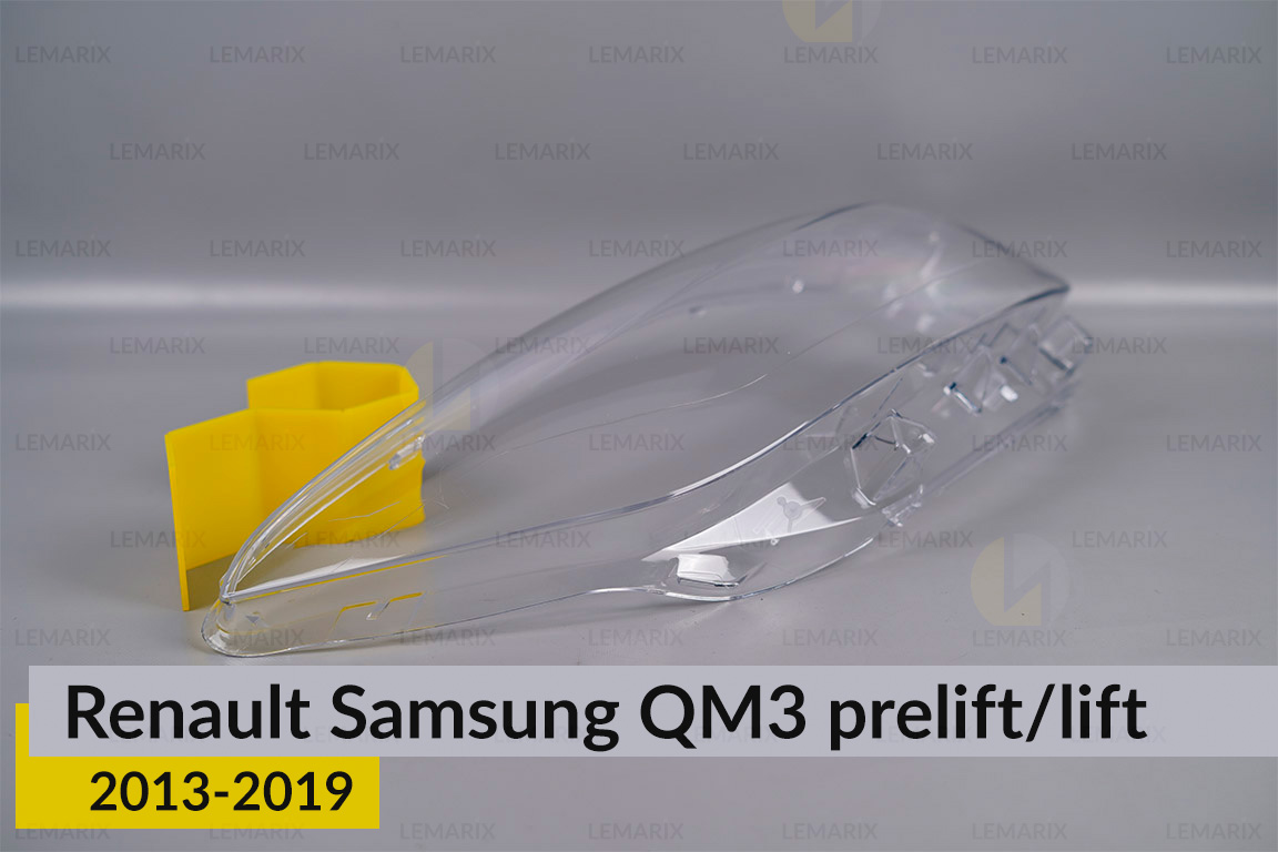Скло фари Renault Samsung QM3 (2013-2019) дорест/рест праве