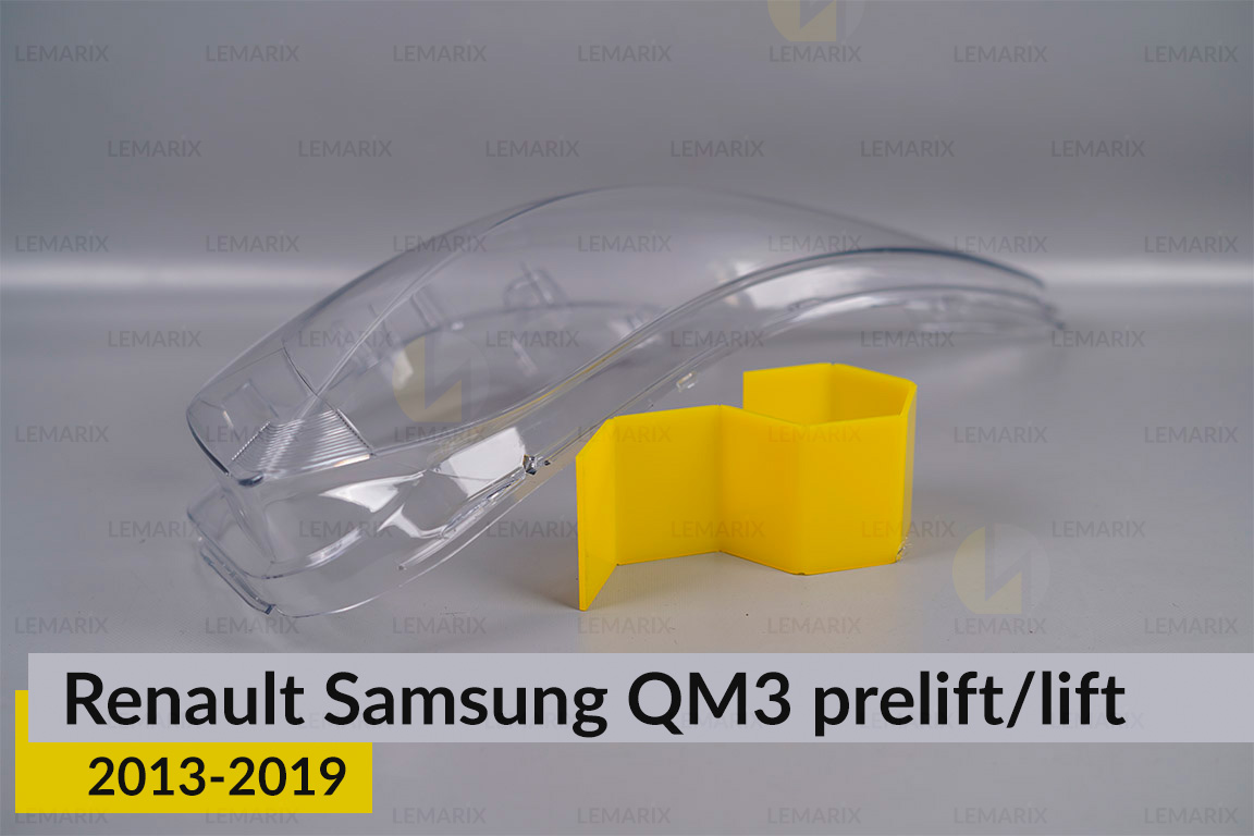 Скло фари Renault Samsung QM3 (2013-2019) дорест/рест праве