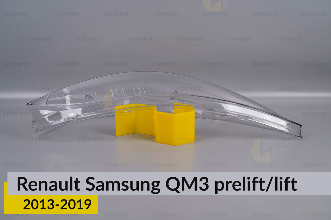 Скло фари Renault Samsung QM3 (2013-2019) дорест/рест праве