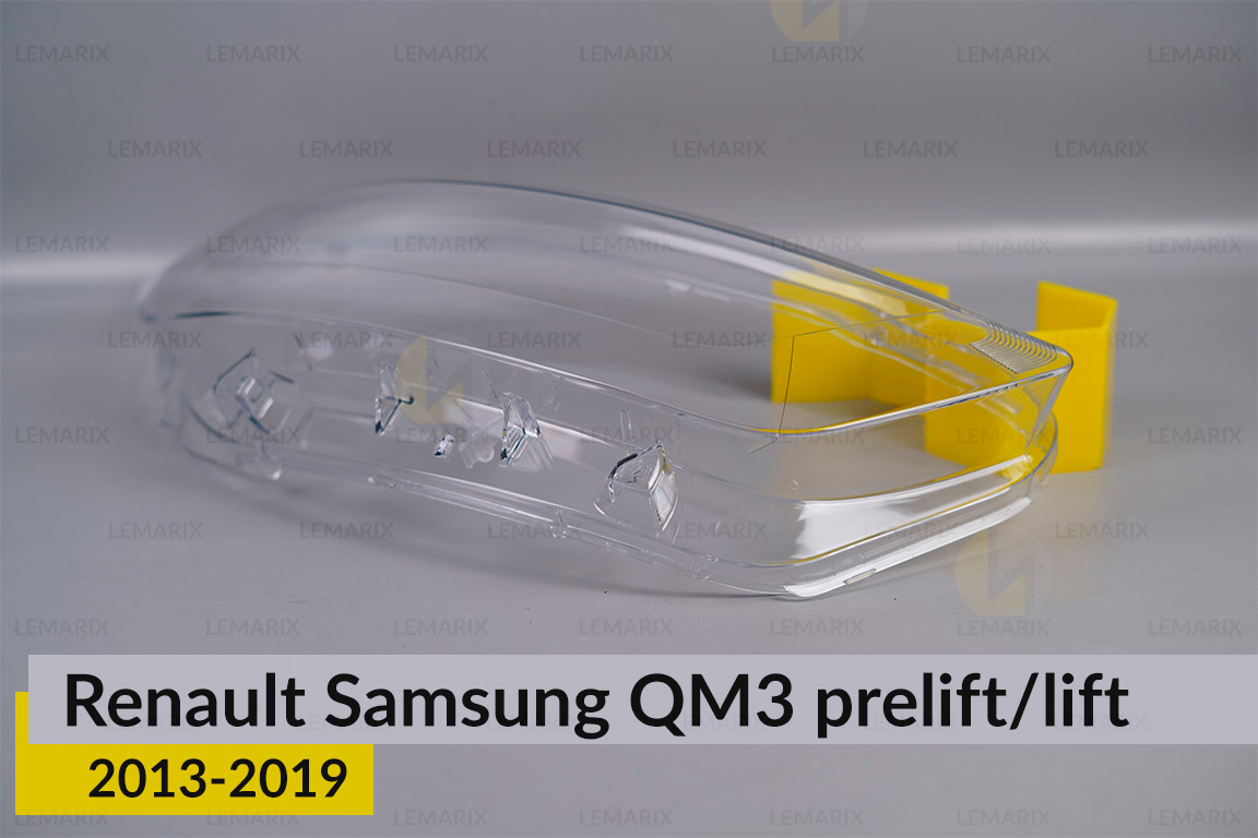 Скло фари Renault Samsung QM3 (2013-2019) дорест/рест праве