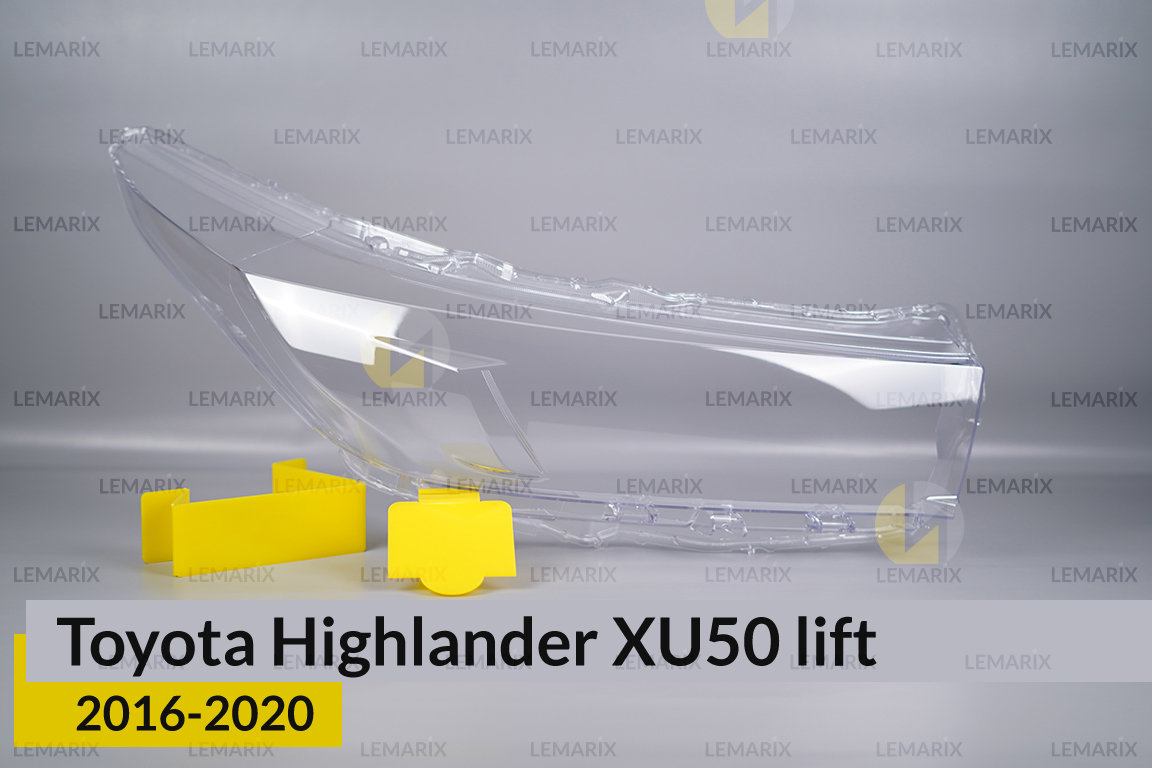 Скло фари Toyota Highlander XU50 (2016-2020) рест праве