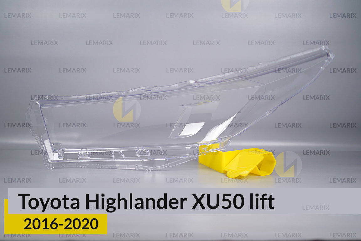 Скло фари Toyota Highlander XU50 (2016-2020) рест праве