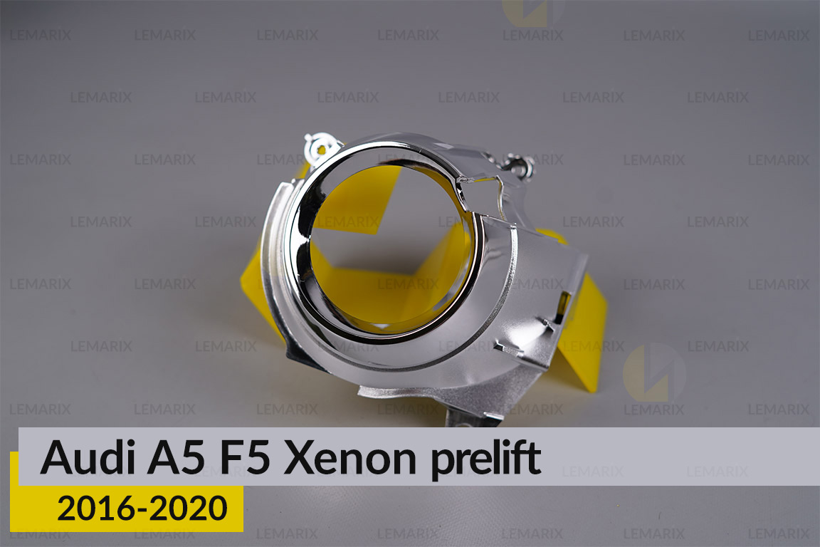Хромована маска лінзи Audi A5 F5 Xenon (2016-2020) дорест ліва