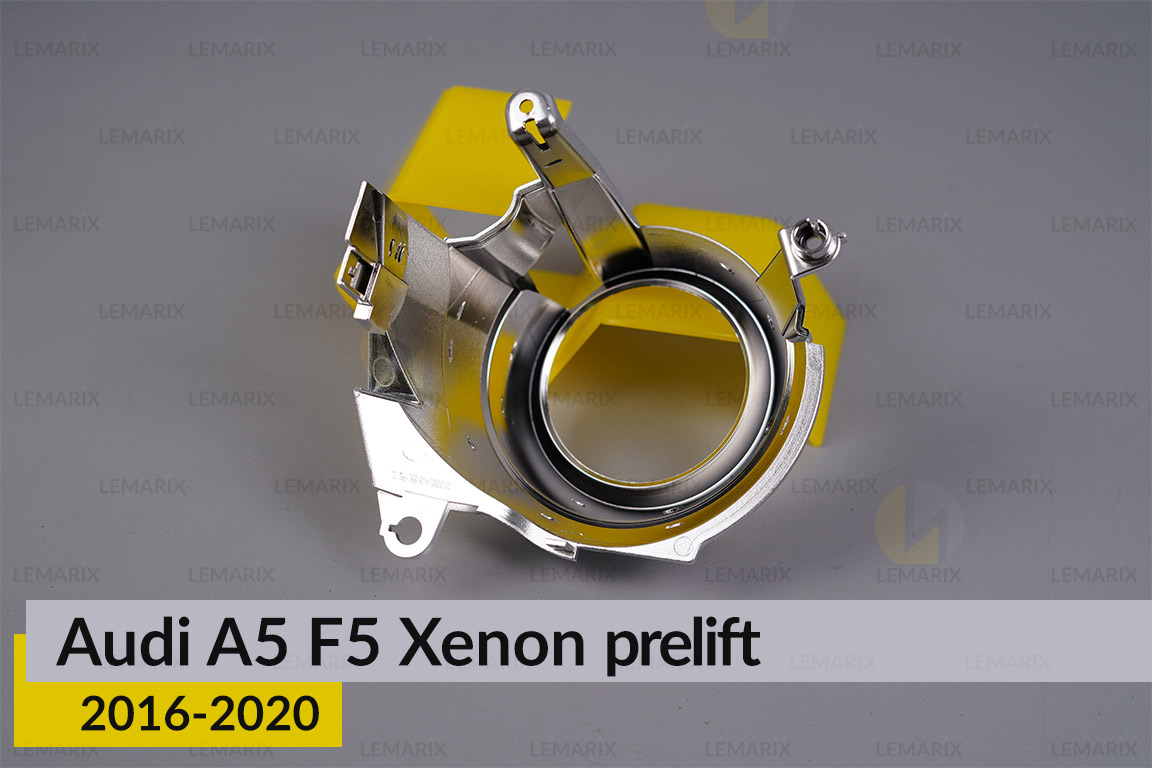 Хромована маска лінзи Audi A5 F5 Xenon (2016-2020) дорест ліва