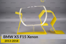 Кільце світловод фари BMW X5 F15 Xenon (2013-2018) велике зовнішнє angel eyes ліве