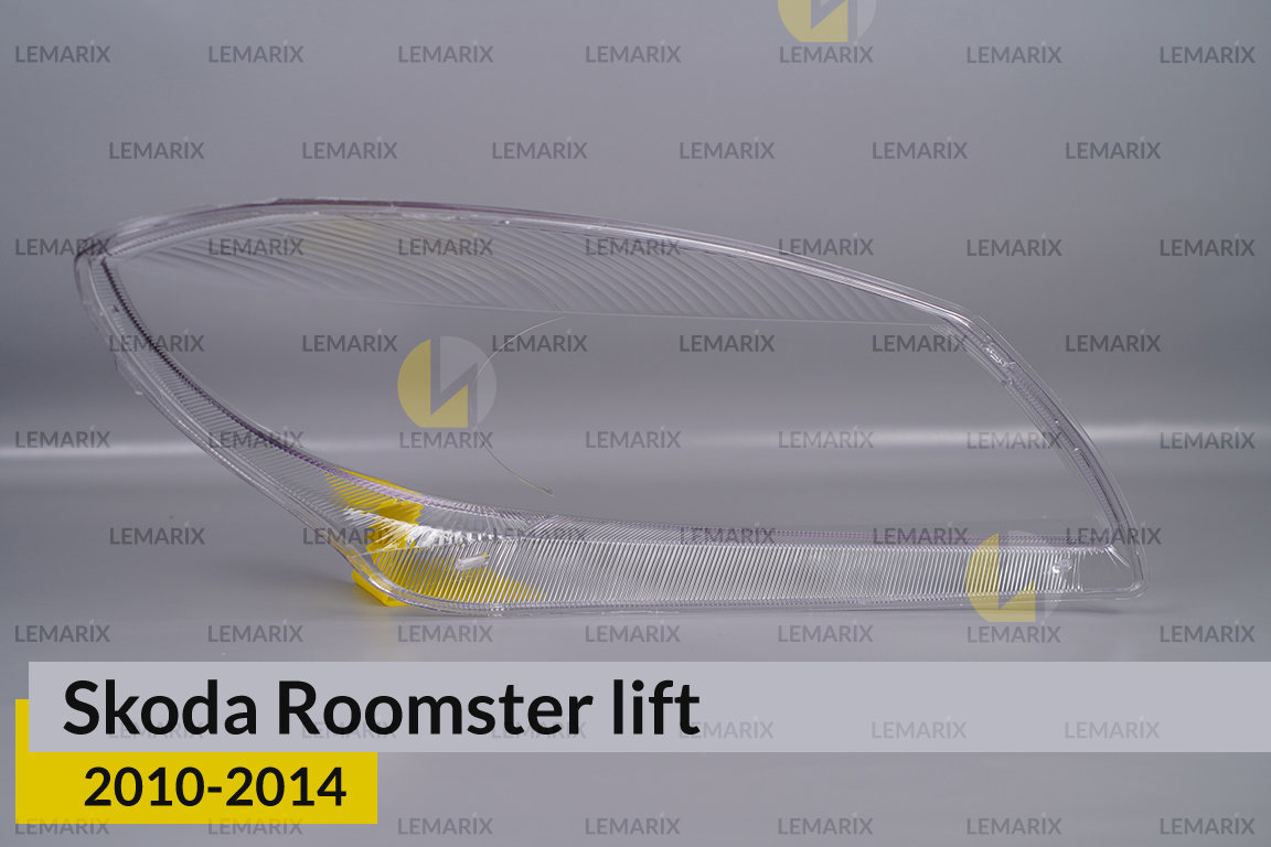 Скло фари Skoda Roomster (2010-2014) рест ліве