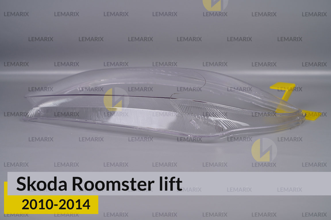 Скло фари Skoda Roomster (2010-2014) рест ліве