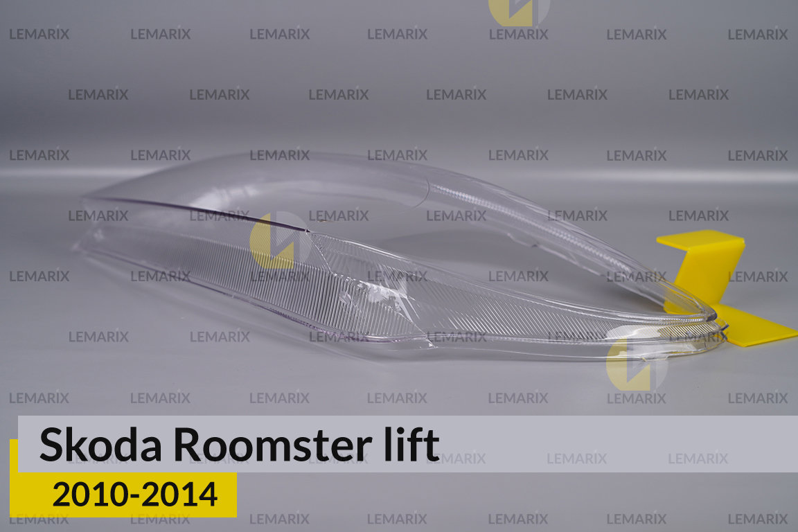 Скло фари Skoda Roomster (2010-2014) рест ліве