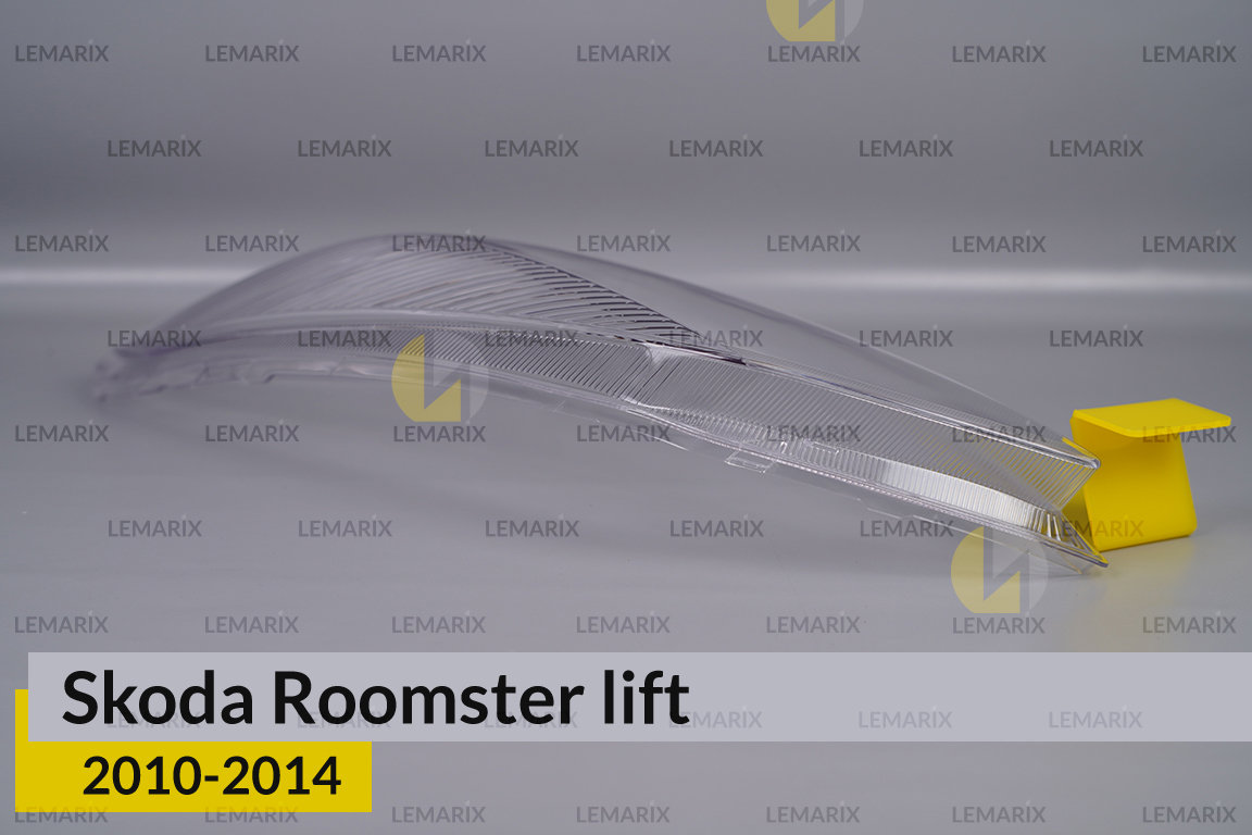 Скло фари Skoda Roomster (2010-2014) рест ліве