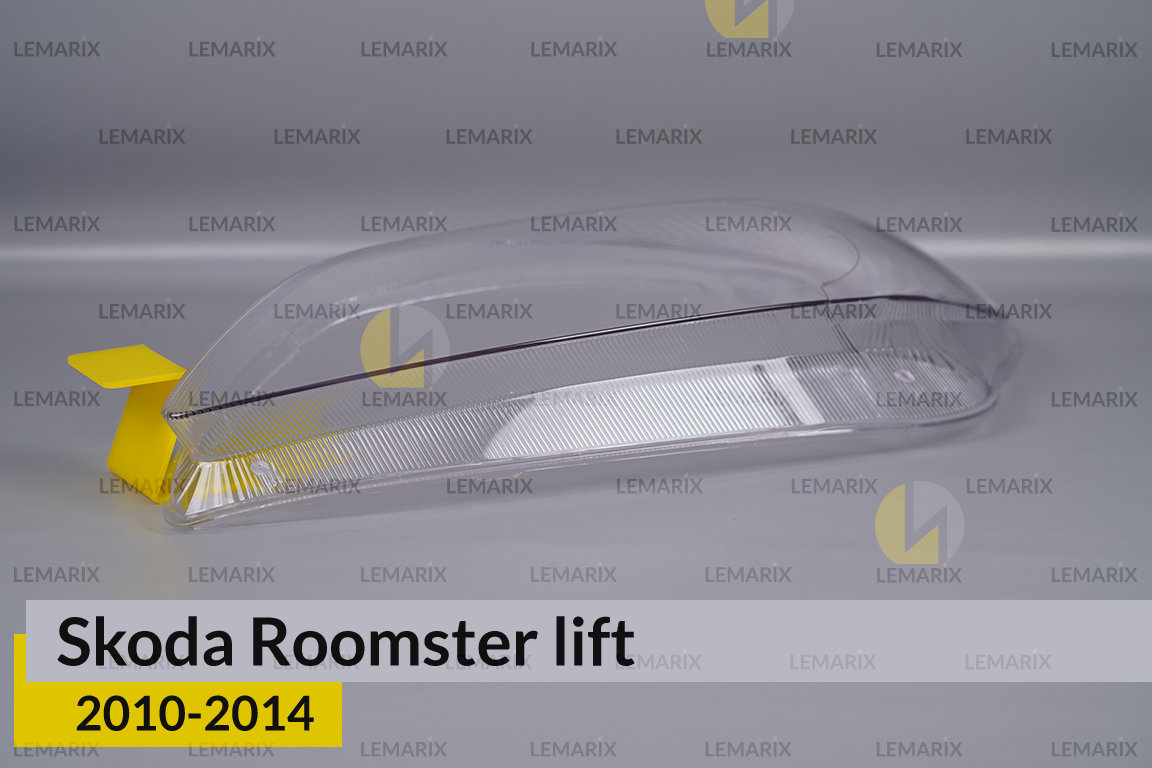 Скло фари Skoda Roomster (2010-2014) рест ліве