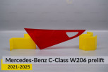 Скло заднього ліхтаря внутрішнє в кришці багажника Mercedes-Benz C-Class W206 (2021-2026) дорест ліве