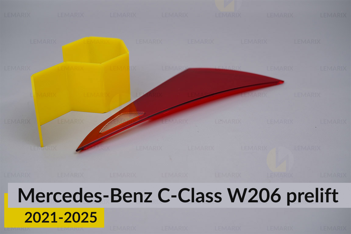 Скло заднього ліхтаря внутрішнє в кришці багажника Mercedes-Benz C-Class W206 (2021-2026) дорест ліве