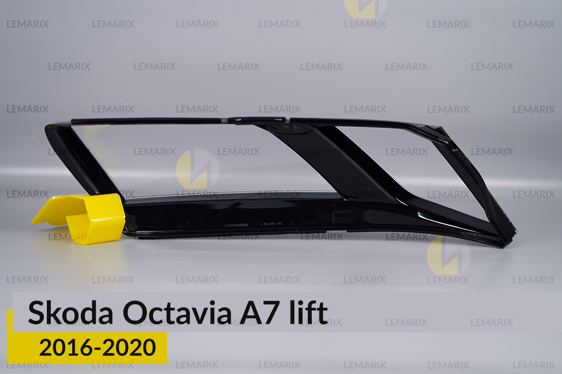 Скло фари Skoda Octavia A7 (2016-2020) рест ліве