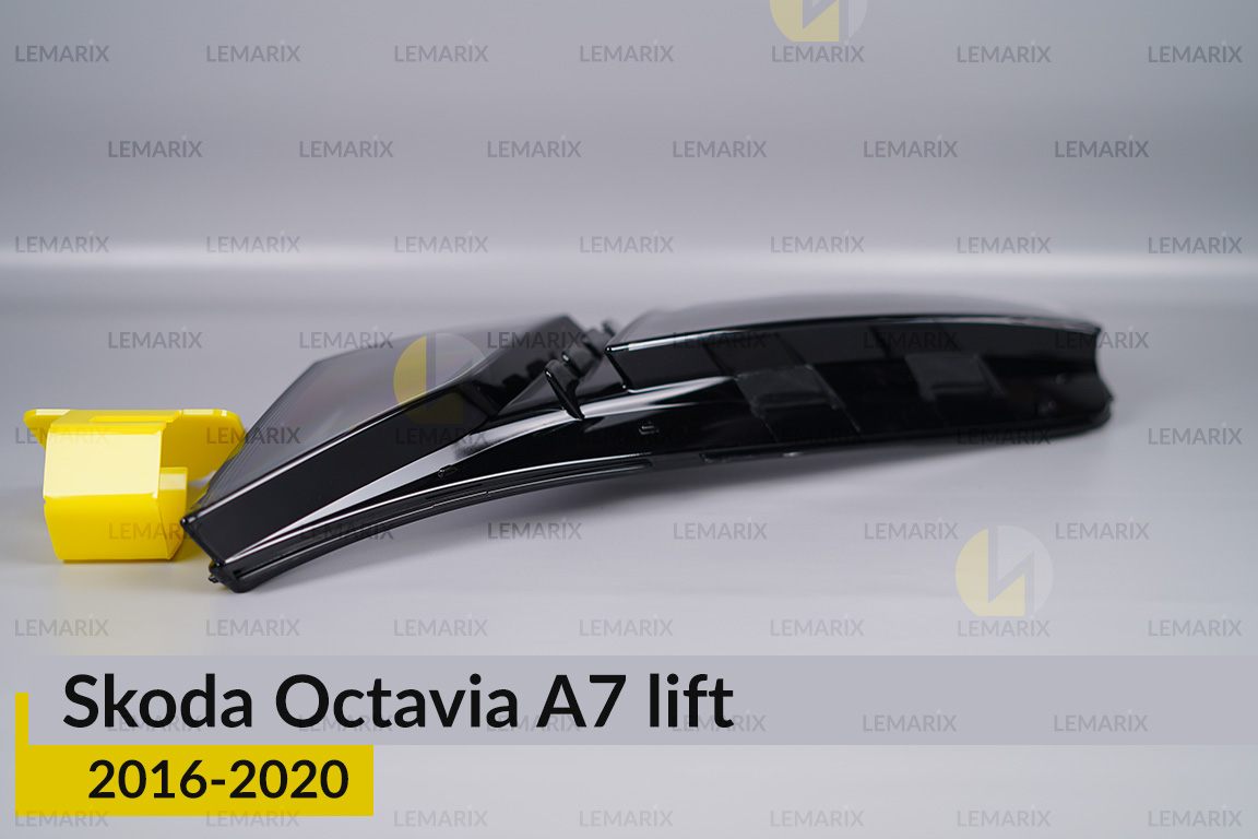 Скло фари Skoda Octavia A7 (2016-2020) рест ліве