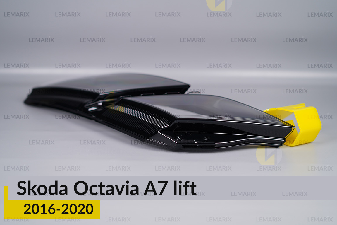 Скло фари Skoda Octavia A7 (2016-2020) рест ліве