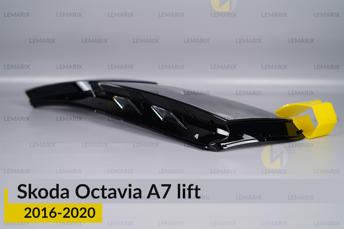 Скло фари Skoda Octavia A7 (2016-2020) рест ліве