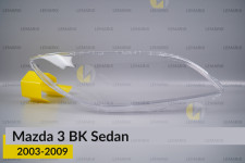 Скло фари Mazda 3 BK Sedan (2003-2009) праве