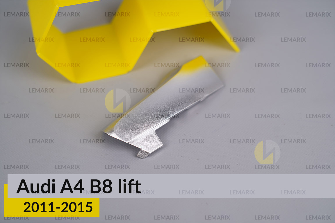 Хромована маска лінзи бокова Audi A4 B8 (2011-2015) рест права