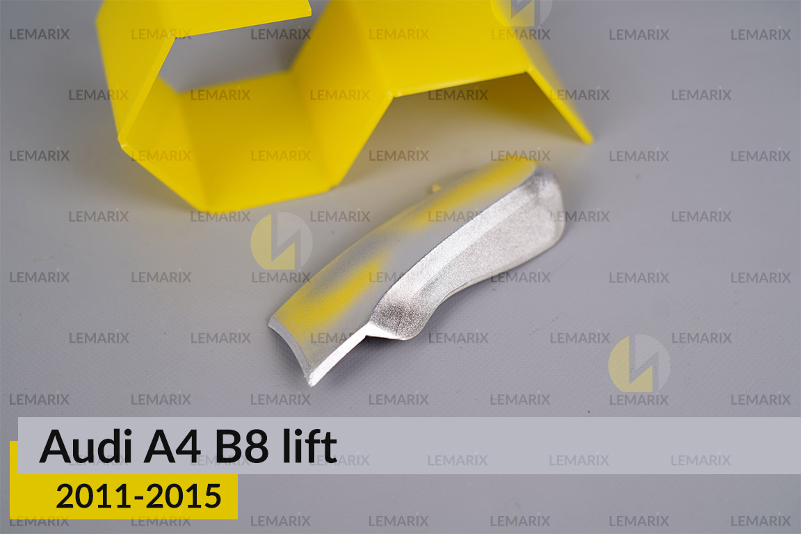 Хромована маска лінзи бокова Audi A4 B8 (2011-2015) рест права