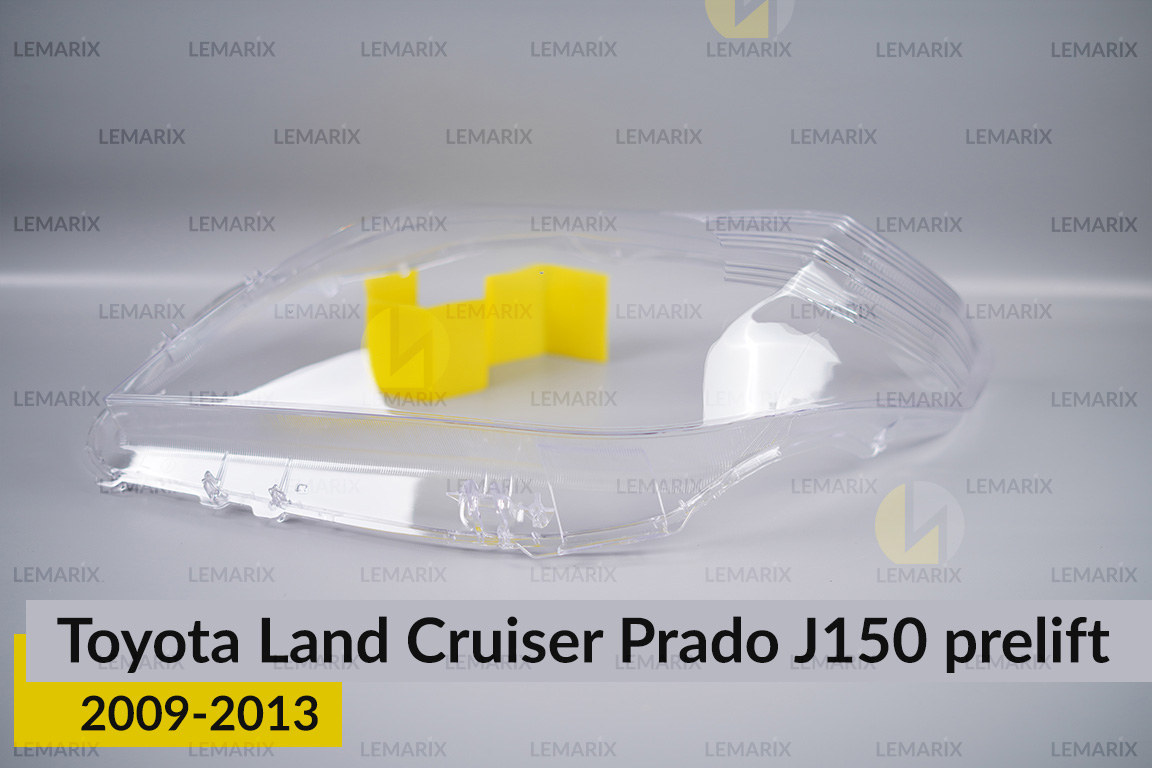 Скло фари Toyota Land Cruiser Prado J150 (2009-2013) дорест ліве