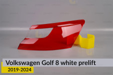 Стекло заднего фонаря внешнее в крыле VW Volkswagen Golf 8 white (2019-2024) дорест правое
