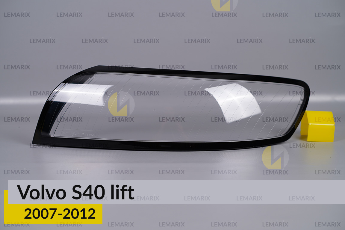 Скло фари Volvo S40 (2007-2012) рест ліве